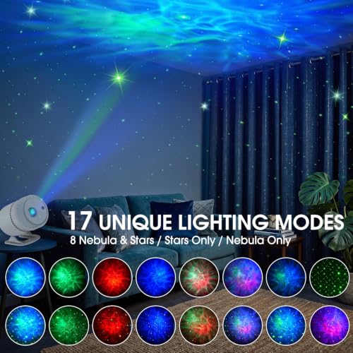 Thumbnail 1 de Immver Galaxy Star Projector Night Light with Nebula & Remote Control