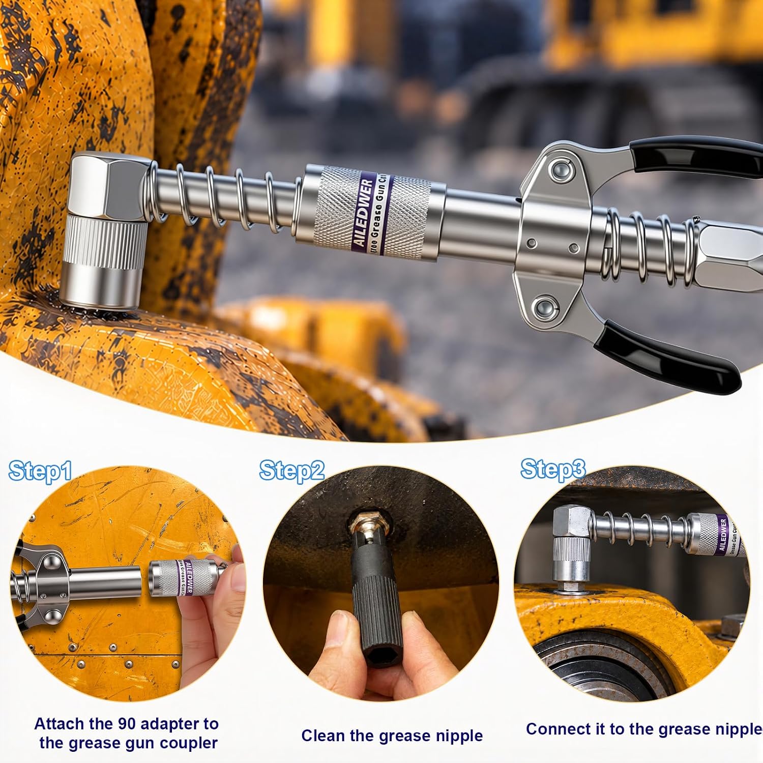 Thumbnail 5 de Grease Gun Accessory Kit with 12-Inch Hose