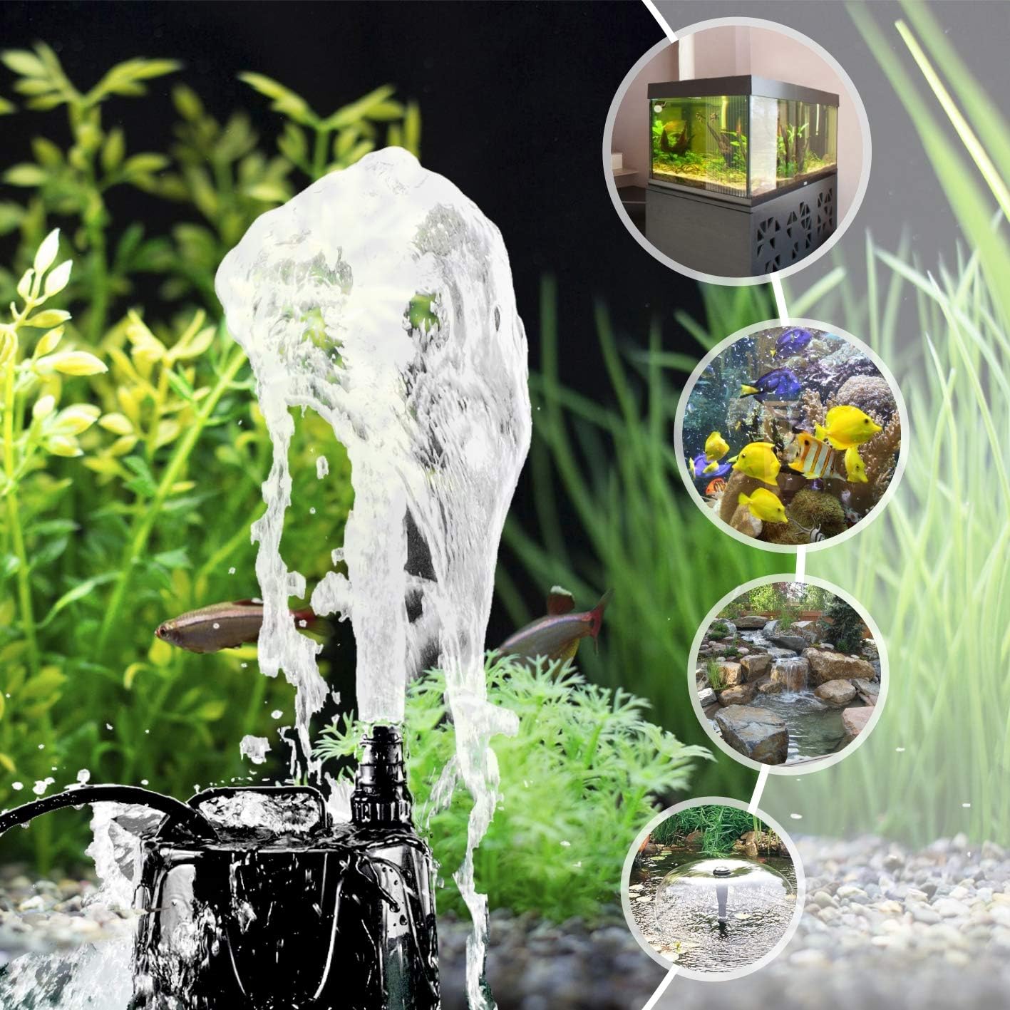 Thumbnail 6 de Hygger Submersible Water Pump 4000L/H (90W) – ultra-quiet fountain & aquarium pump with dry-burn protection