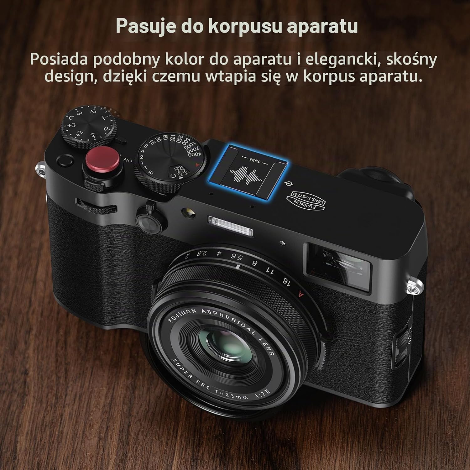 Detalle de SMALLRIG 4698 – czarna osłona gorącej stopki do aparatów Fujifilm