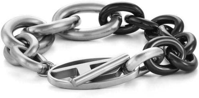 Thumbnail 6 de Diesel Bracciale da uomo in acciaio inox con chiusura a leva: stile robusto e lucente