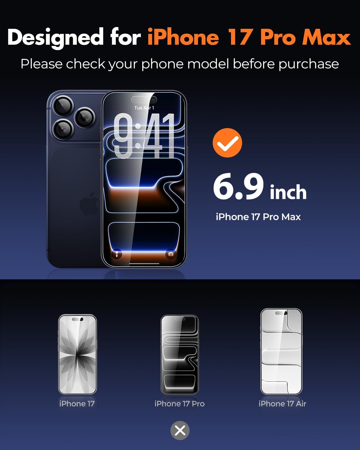 Detalle 2 de UNBREAKcable iPhone 17 Pro Max 6.9-inch Screen Pack