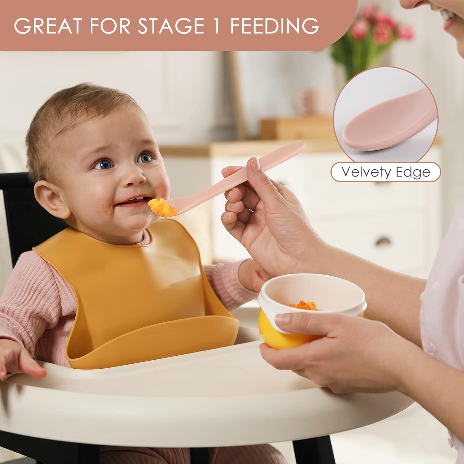 Thumbnail 4 de 6-Piece Silicone Baby Feeding Spoons