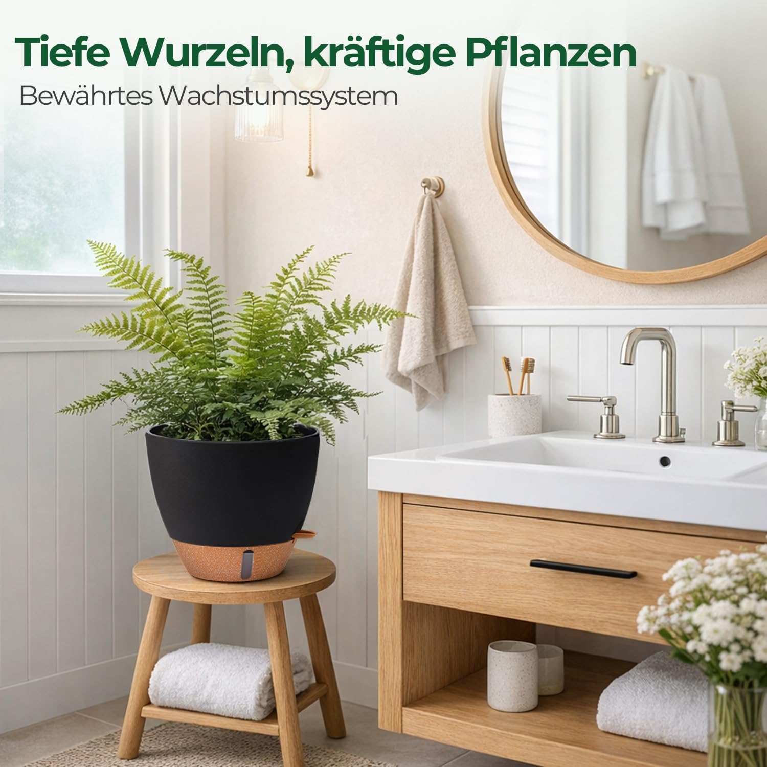 Thumbnail 6 de T4U 2er Set Selbstbewässernder Blumentopf 25 cm