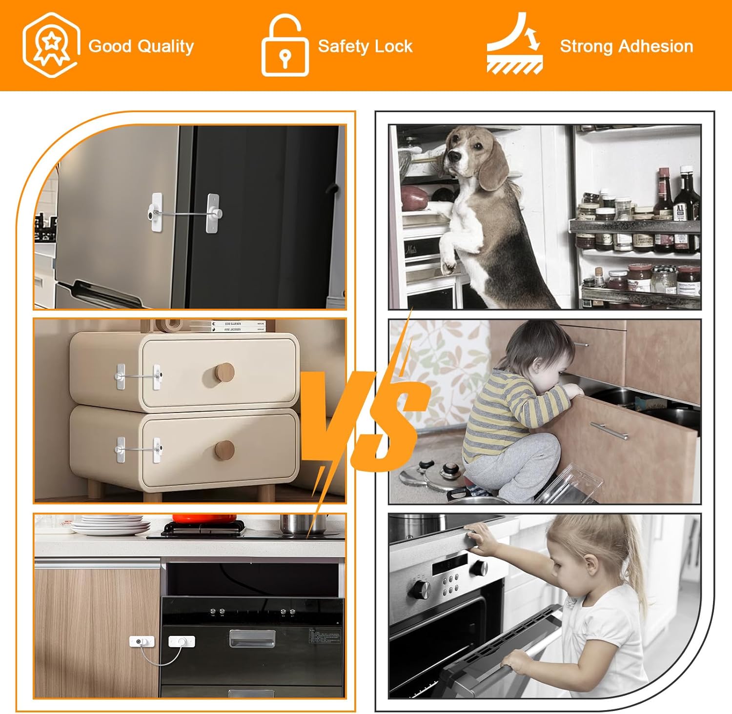 Thumbnail 4 de AiQInu Lucchetto per frigorifero 2 pezzi 🔐