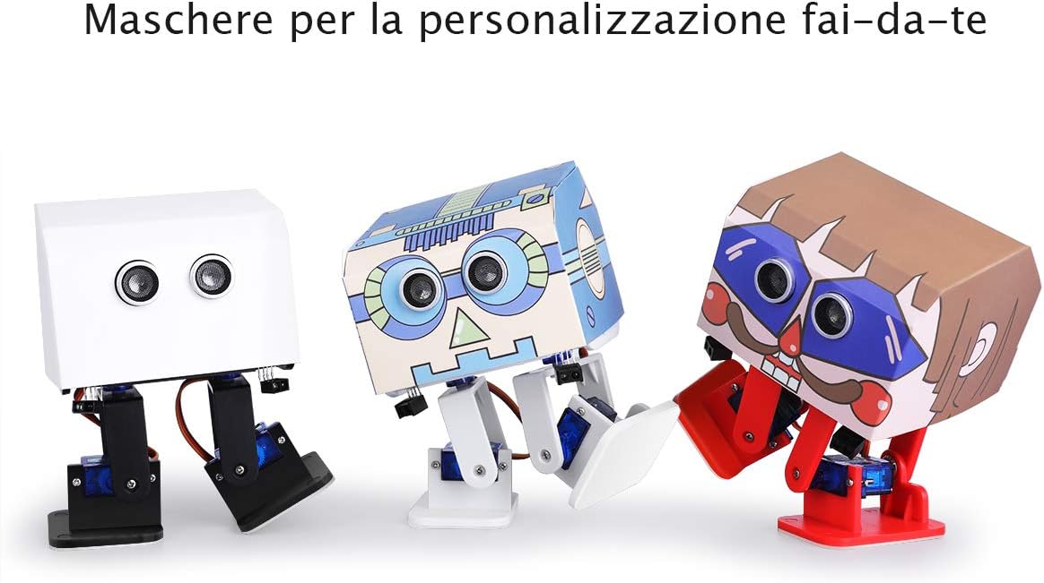Detalle 2 de ELEGOO Penguin Bot: Kit robot bipede con Arduino Nano V2.0 Nero