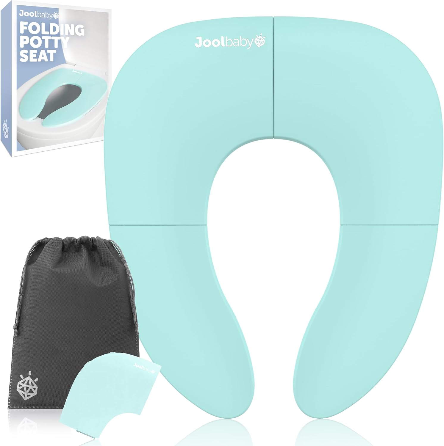 Detalle de Jool Baby Folding Travel Potty Seat for Girls Aqua