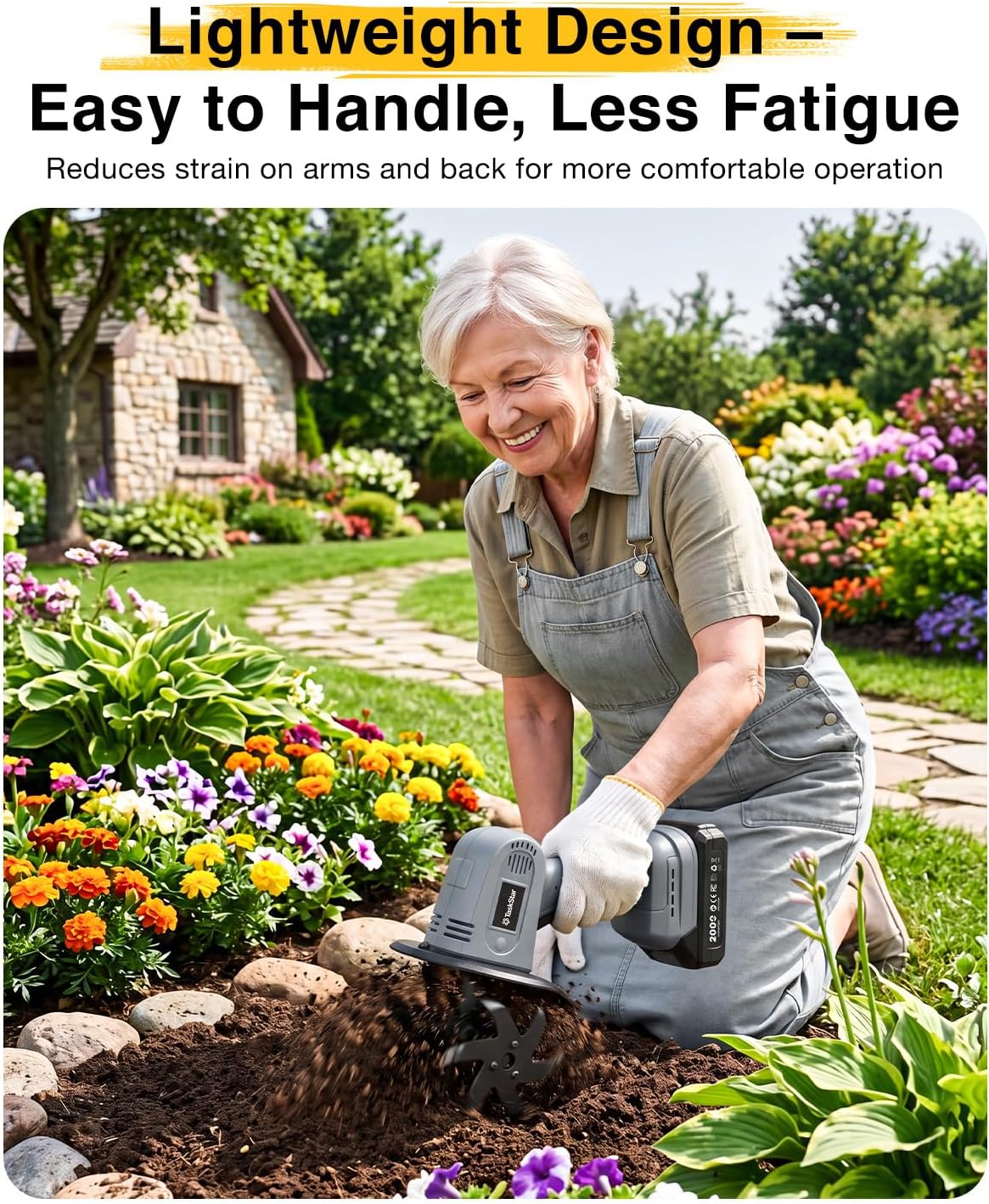 Detalle 2 de Cordless Garden Tiller 20V