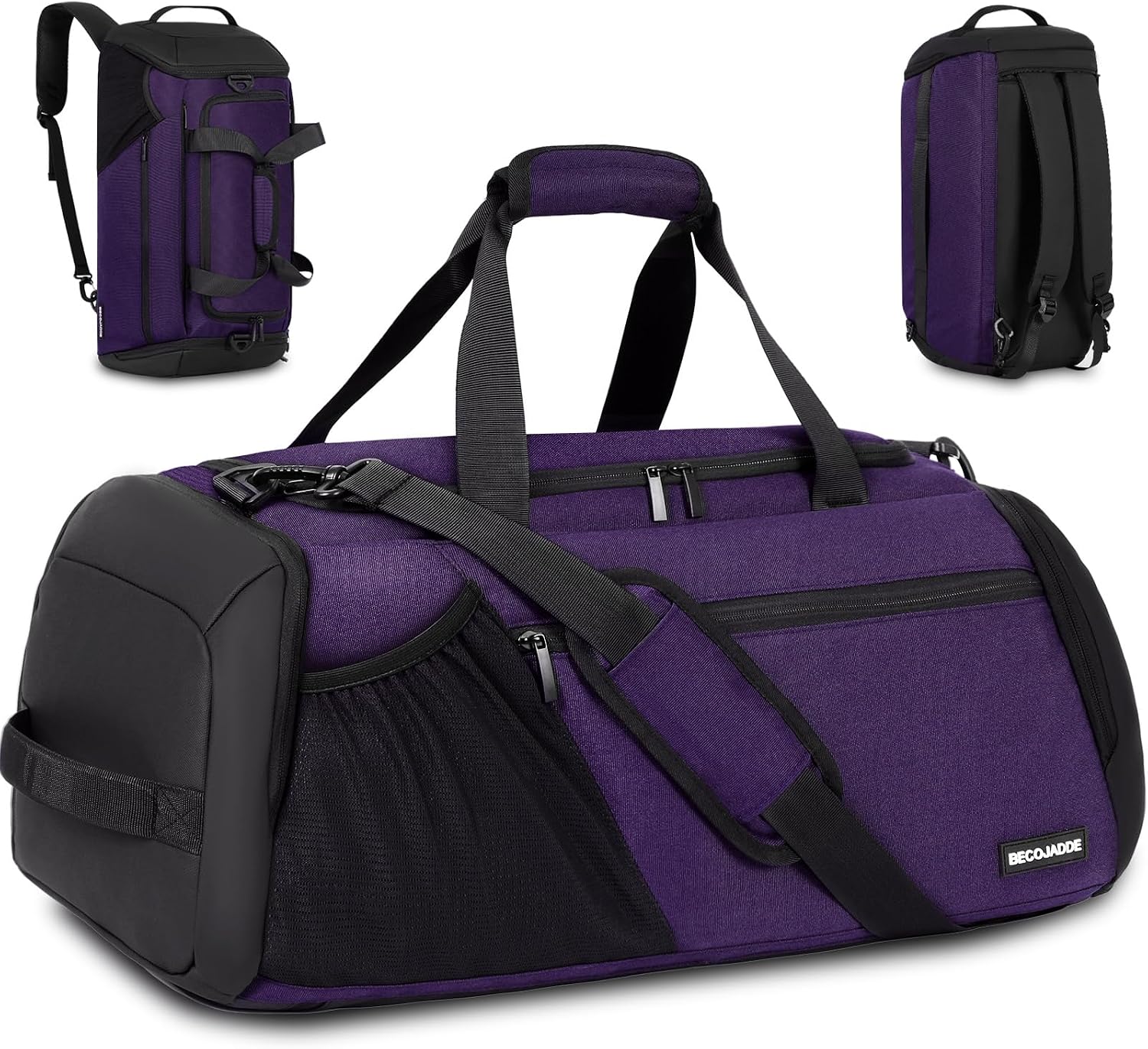 Detalle de BECOJADDE 40L Sporttasche Herren – Vielseitiger Gymnastikrucksack mit Schuhfach, Nassfach und Laptopfach