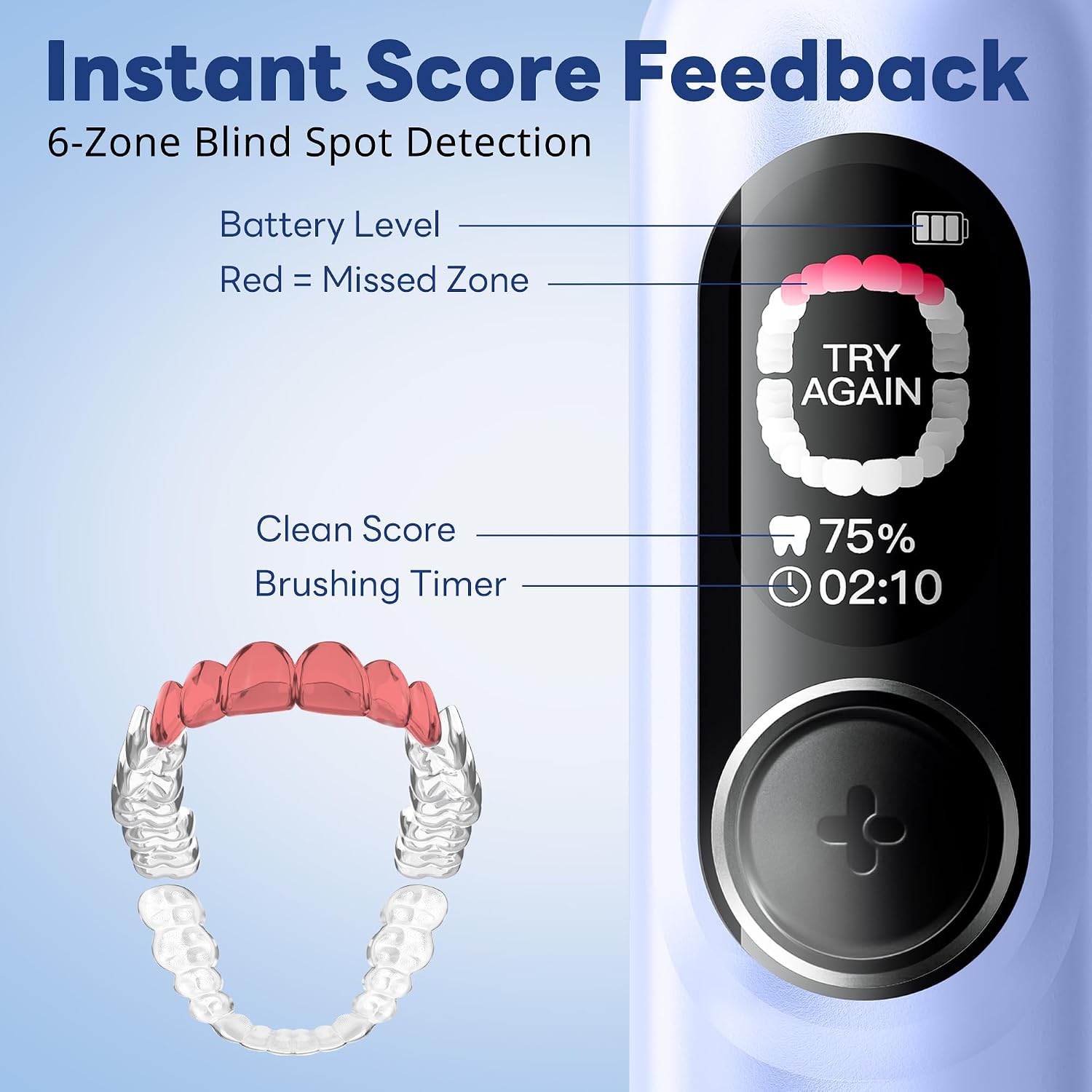 Thumbnail 2 de SAKYPRORAL Kids Electric Toothbrush for Boys & Teens (6-15) with Smart Screen and 150-Day Battery