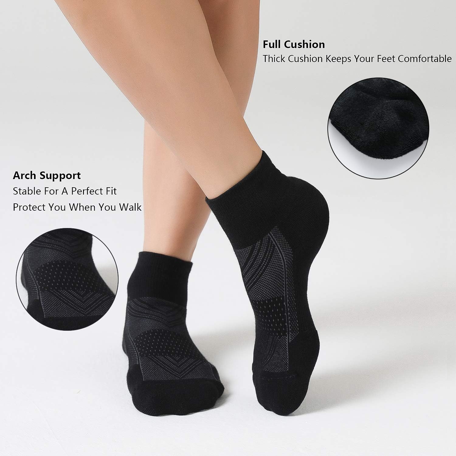 Thumbnail 5 de CelerSport 6 Pack Men’s Ankle Cushion Socks