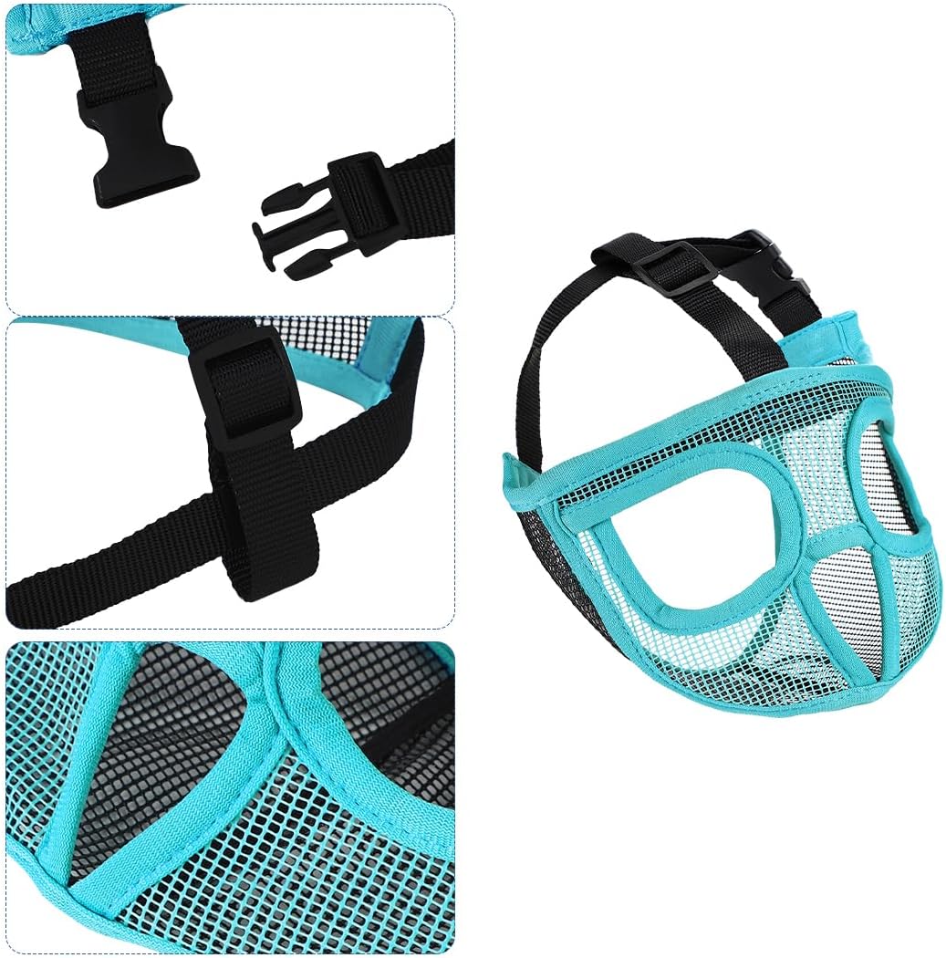 Thumbnail 6 de HKSICHENGKEJIUK Short Snout Dog Muzzle Adjustable Mesh Breathable for Bulldogs, Pugs & More