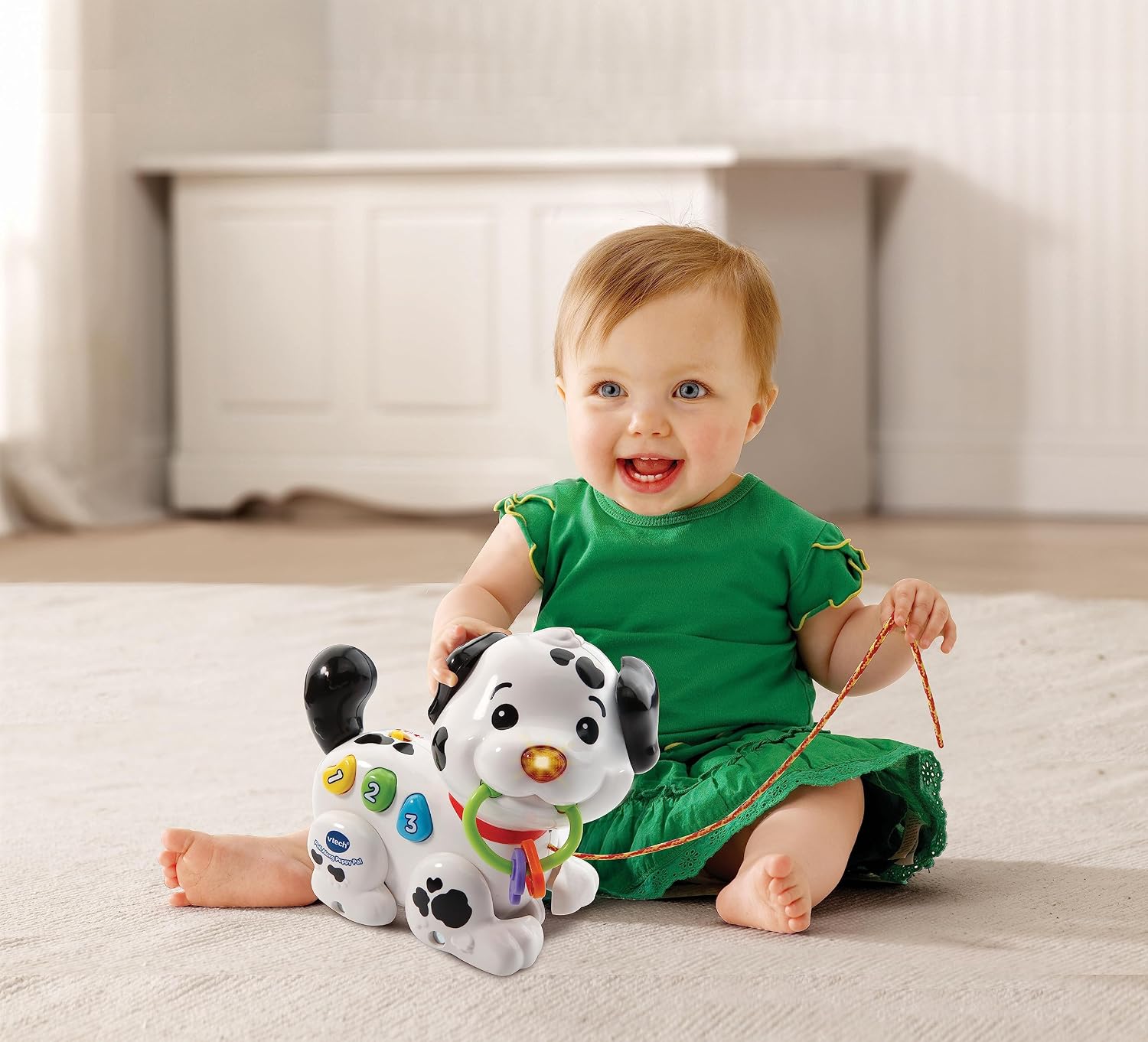Thumbnail 2 de VTech Pull Along Puppy Pal interactive pull-along baby walker toy with music and phrases