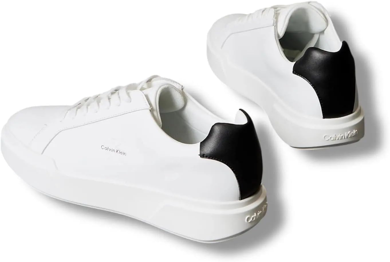 Thumbnail 2 de Calvin Klein Donna Sneakers con Suola Preformata Chunky Laceup in Pelle - Bianco/Black, 40