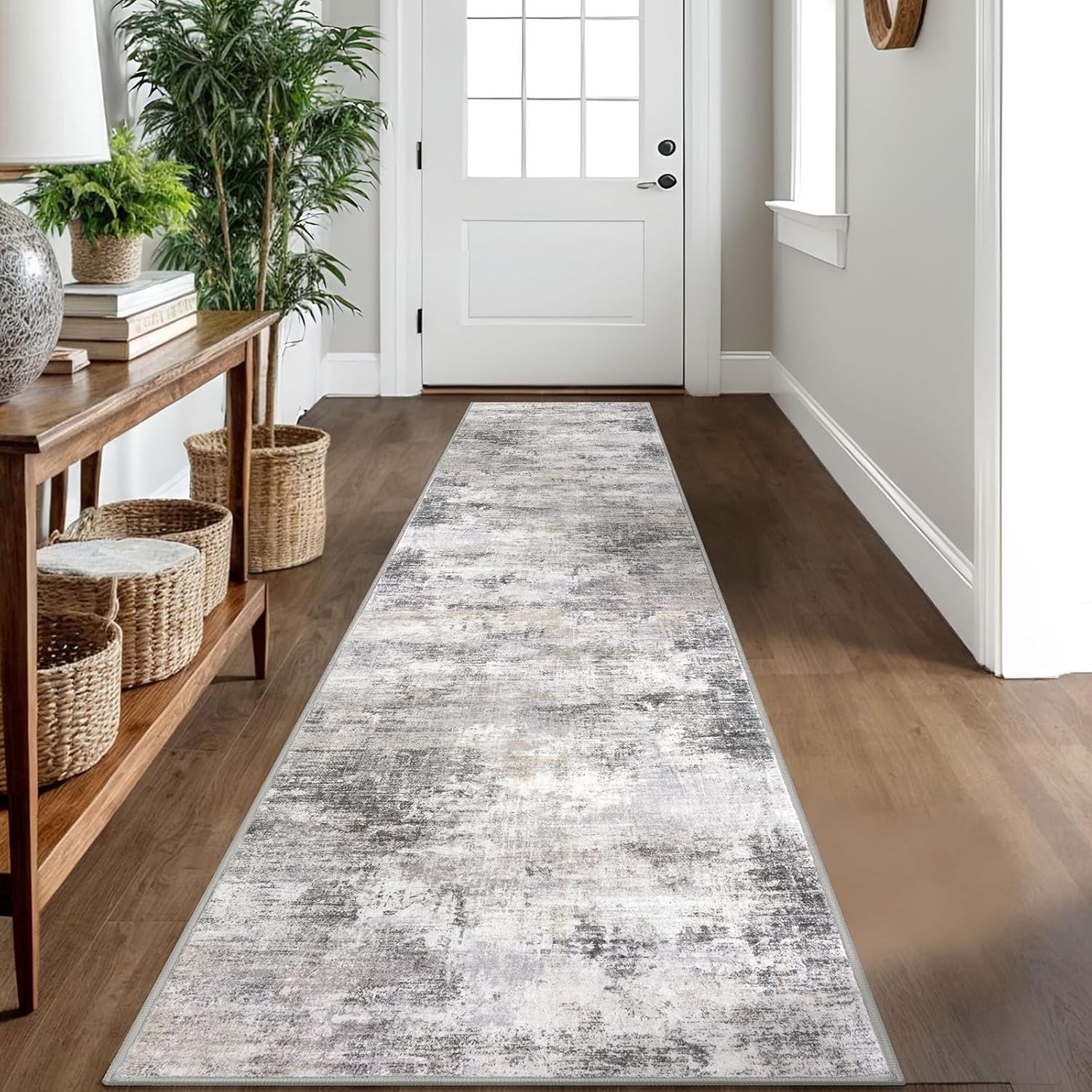 Detalle de IOHOUZE Abstract Runner Rug 2x10 Ft