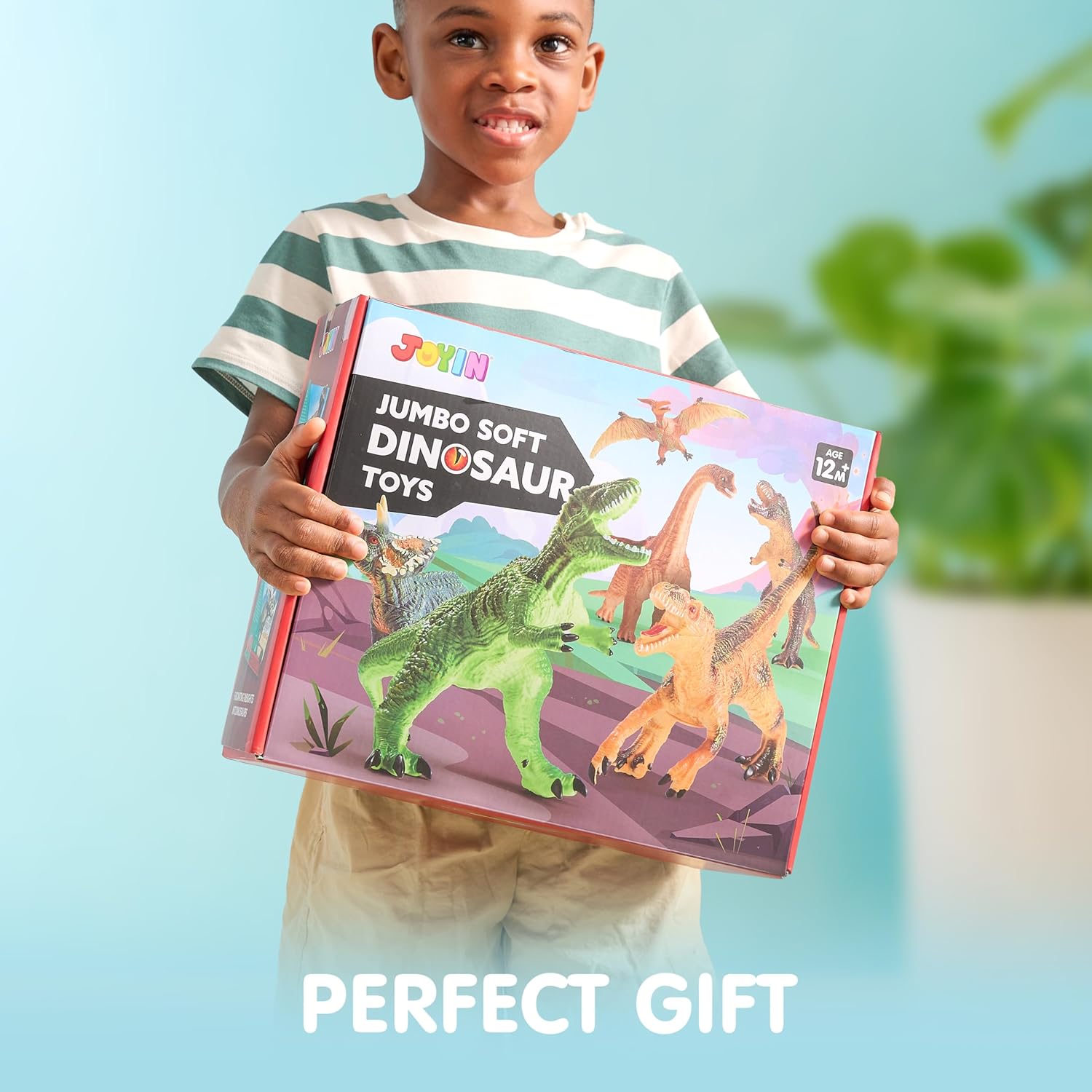 Thumbnail 6 de JOYIN Big Dinosaur Toys for Toddlers (6-Piece Soft Dinosaur Figures + Educational Book)