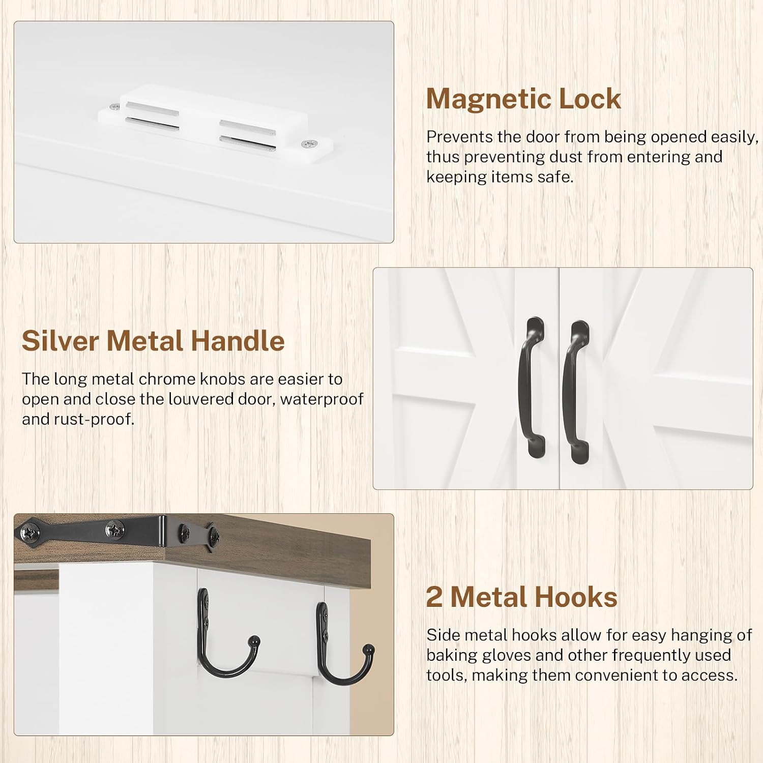 Detalle 2 de TEENFON Storage Cabinet, 70.9in