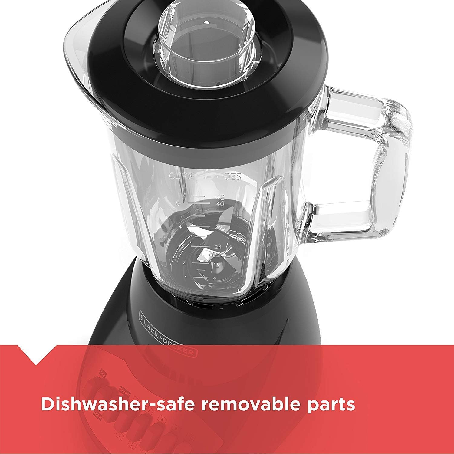 Thumbnail 6 de BLACK+DECKER Blender BL2010BG 6-Cup Glass