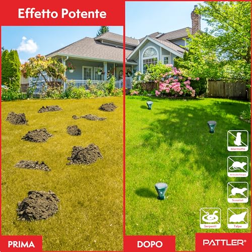 Thumbnail 7 de PATTLER Scaccia Talpe Solare a Ultrasuoni Impermeabile – 2 pezzi, repellente serpenti e topi