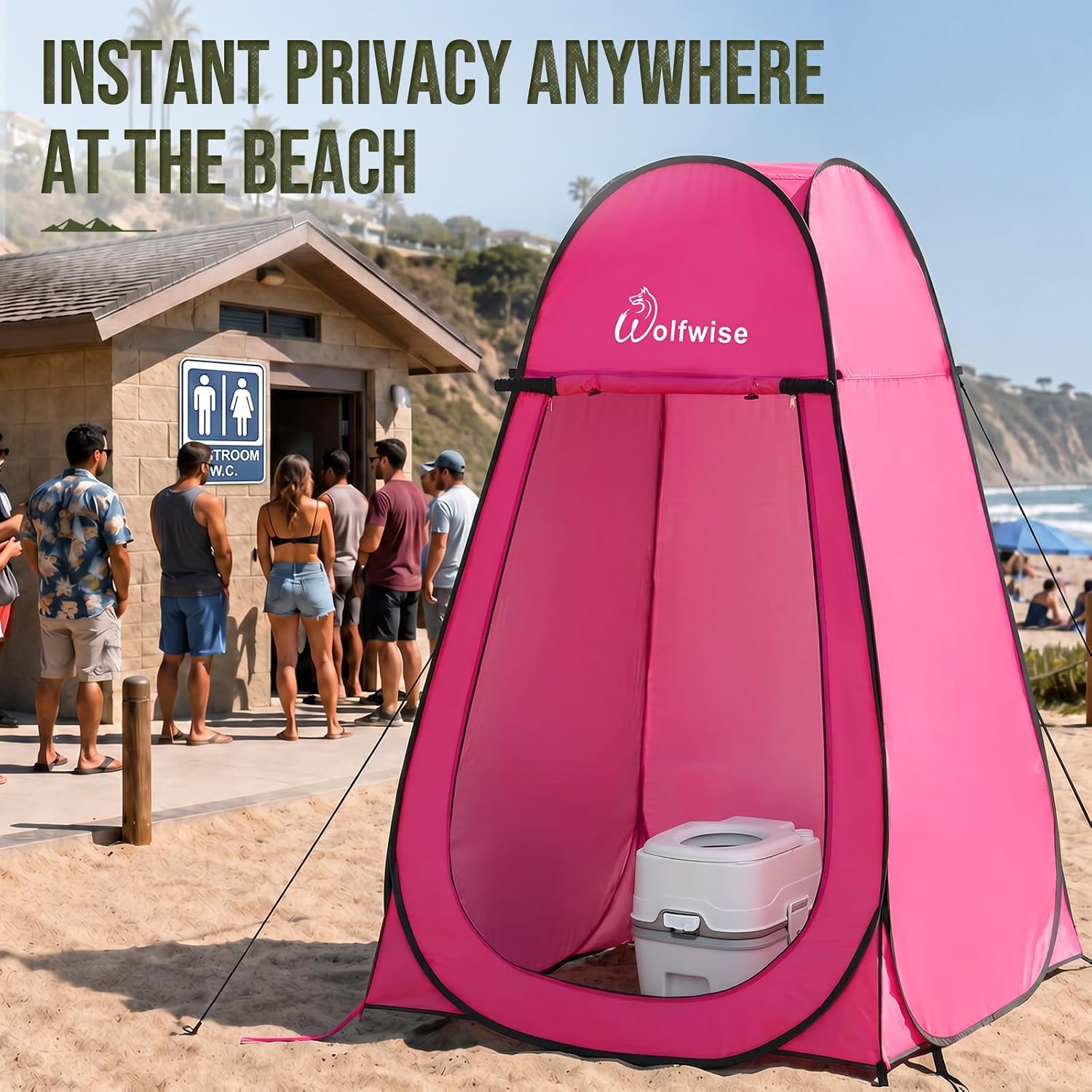 Detalle de WolfWise Pop-Up Privacy Tent