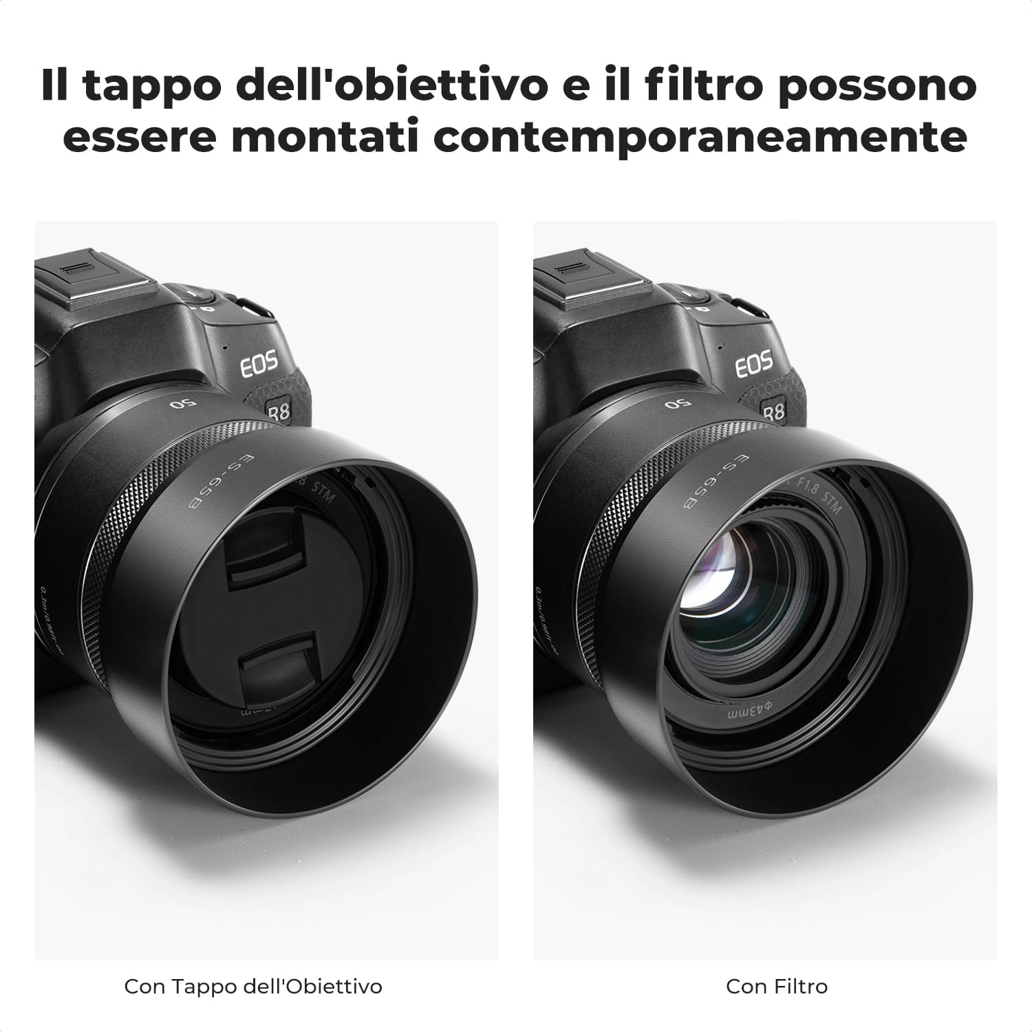 Thumbnail 3 de K&F Concept ES65B Paraluce per Canon RF 50mm