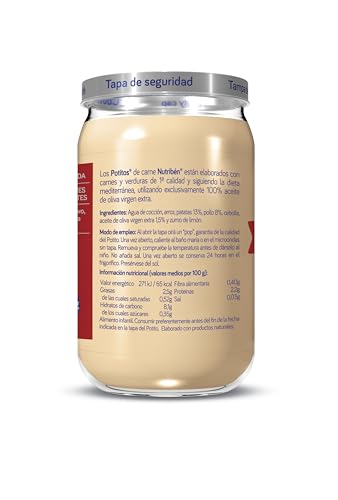 Detalle de Nutribén Pack 18 Menestra infantil de pollo y verduras 🥣