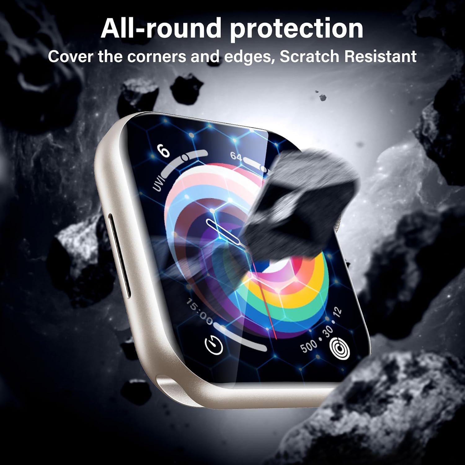 Detalle 1 de UniqueMe Apple Watch Screen Protector 44mm 2 Pack