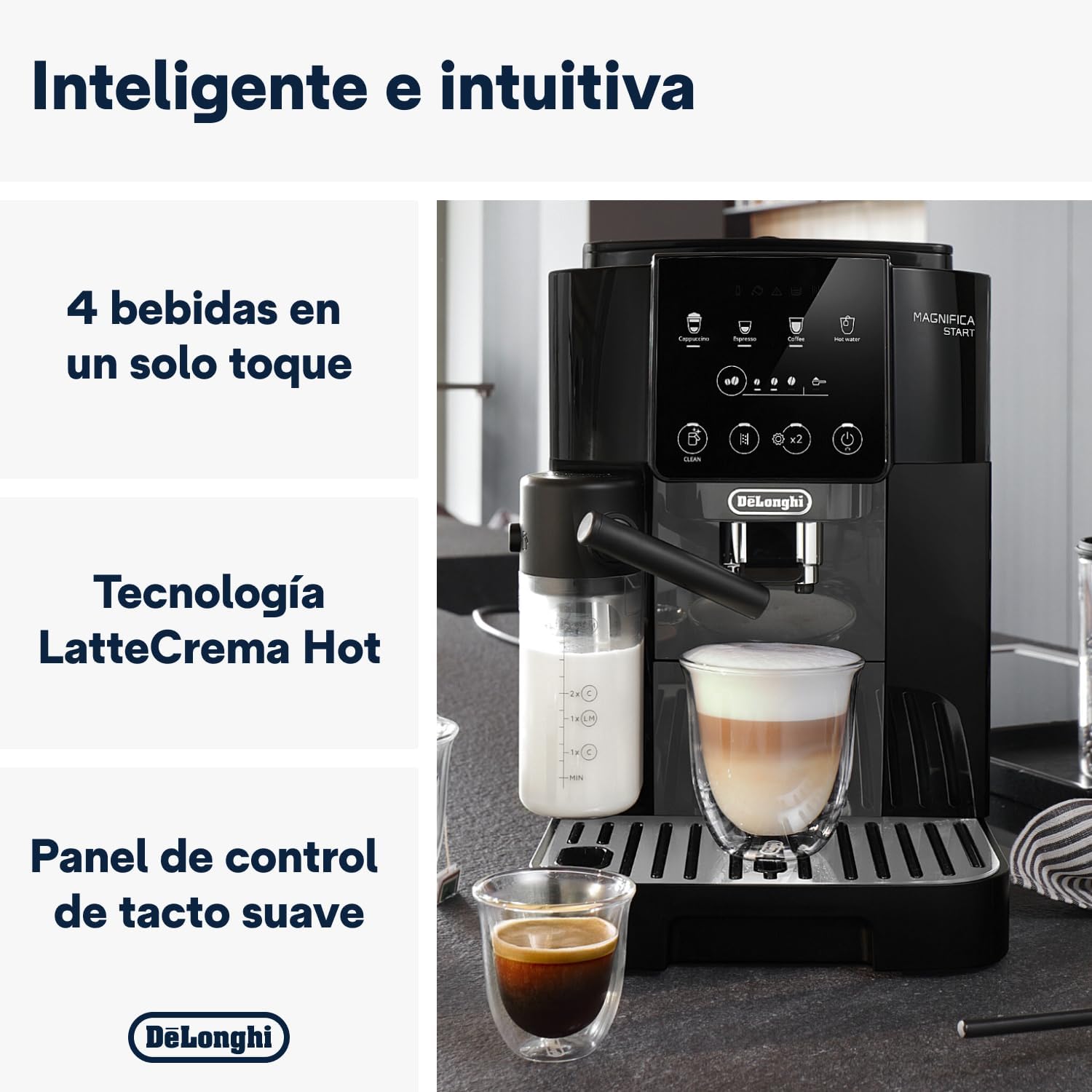 Detalle 2 de De'Longhi Magnifica Start ECAM220.60.BG ☕️ Cafetera Espresso Automática