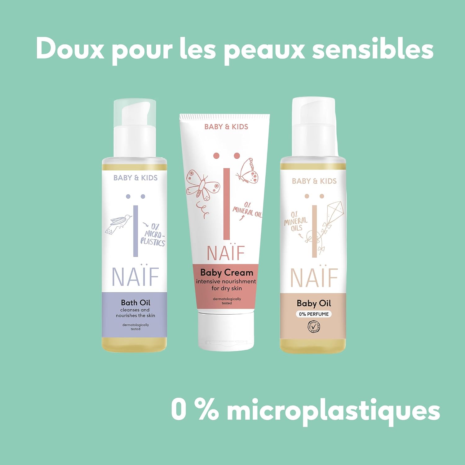 Thumbnail 4 de Naïf Huile de Bain au Lait pour Bébés/Enfants, 100 ml – 100% végétalien