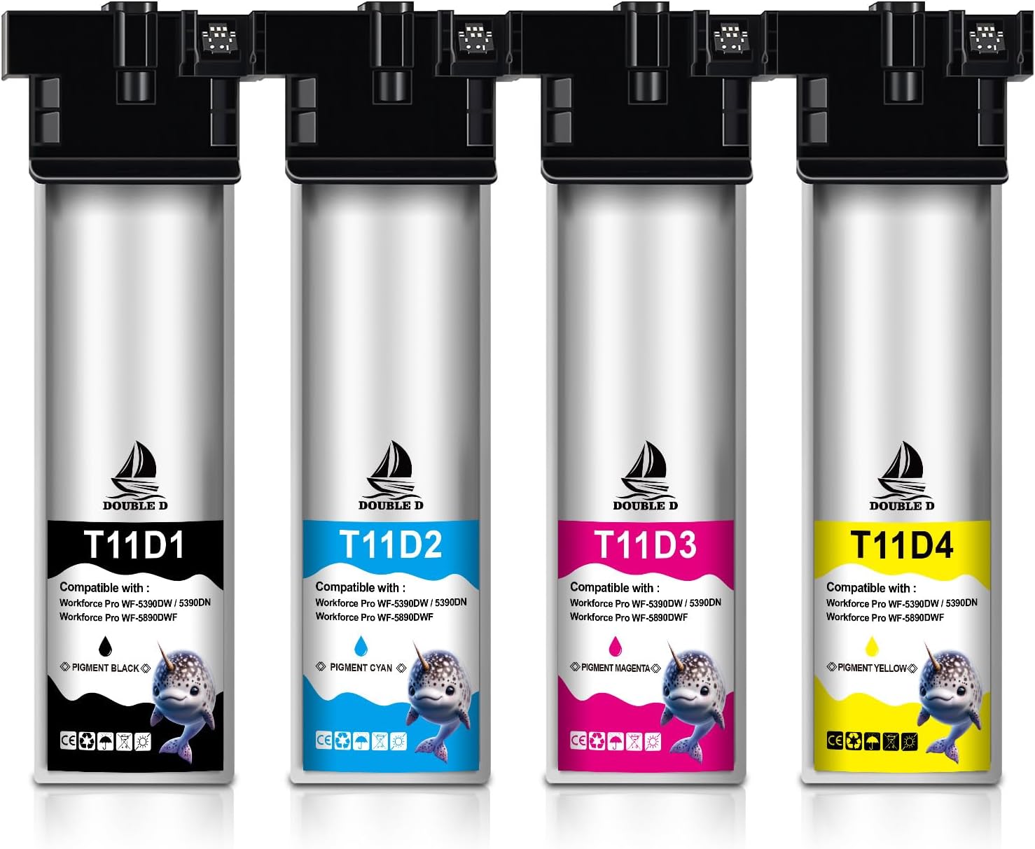 Detalle de DOUBLE D T11D1‑T11D4 Druckerpatronen 5.000 Seiten 🖨