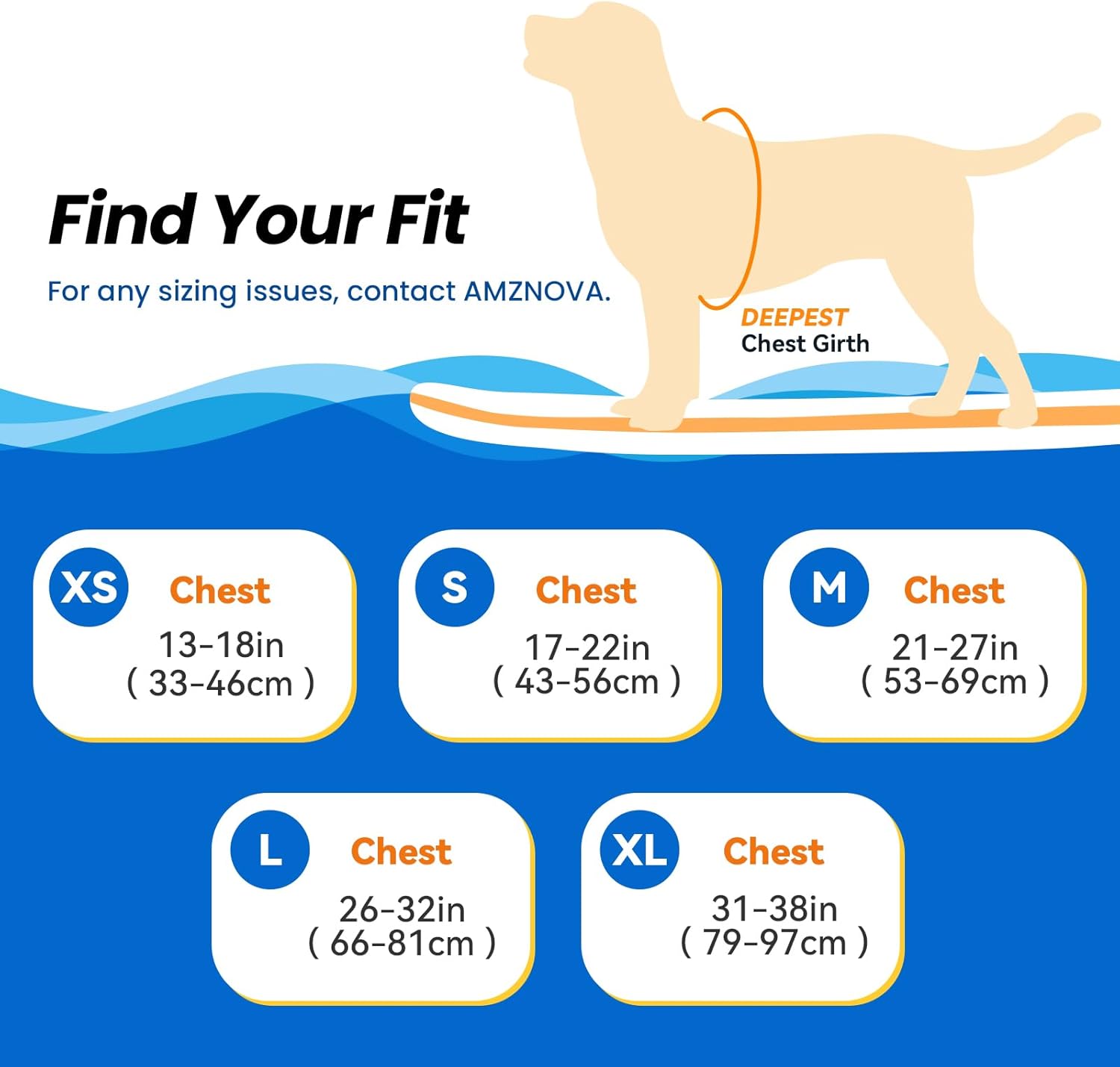 Thumbnail 5 de AMZNOVA Rip Stop Hundeschwimmweste für Bootfahren (Rettungsweste), XS, Blau