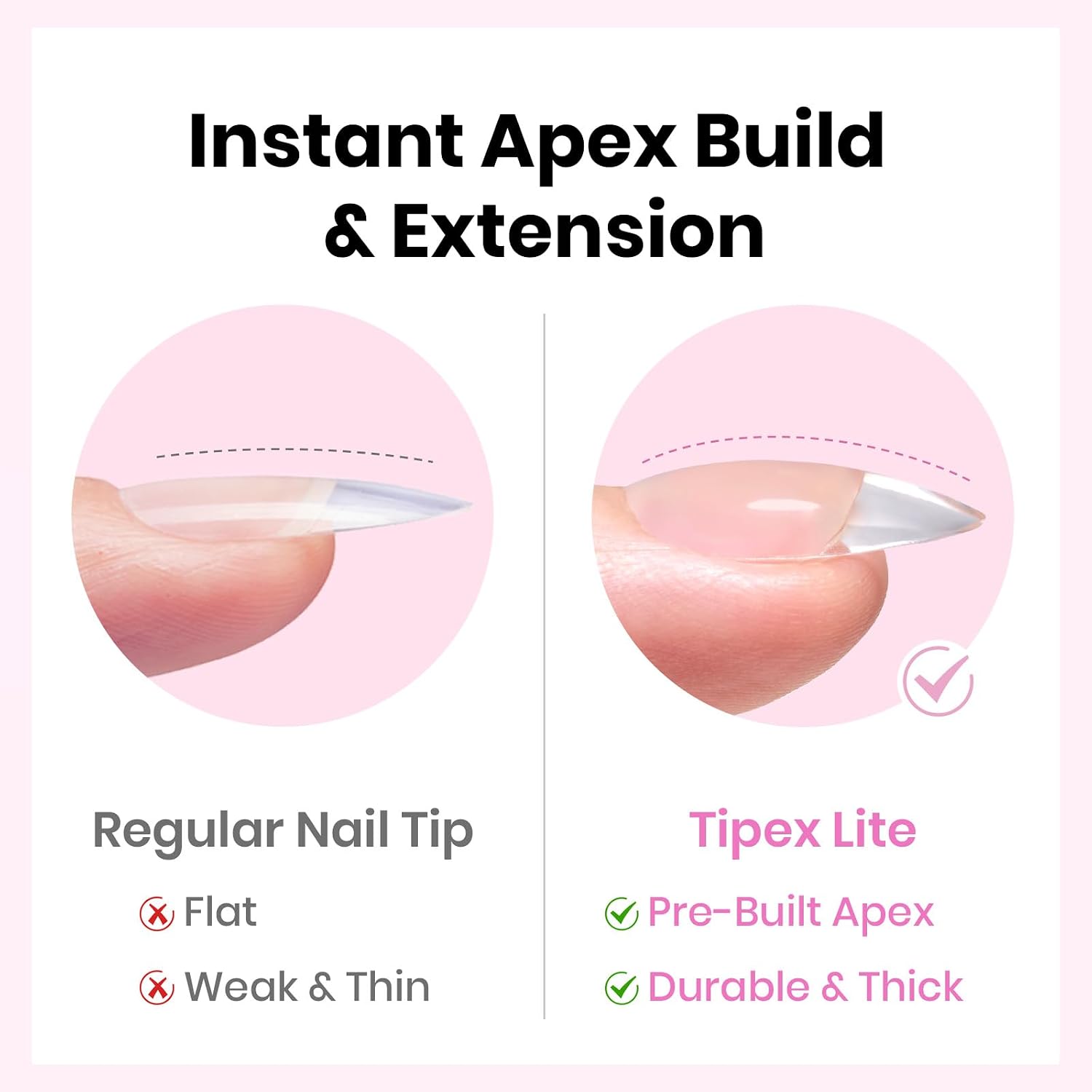 Thumbnail 2 de Beetles Tipex Lite Apex Nail Tips 512pcs
