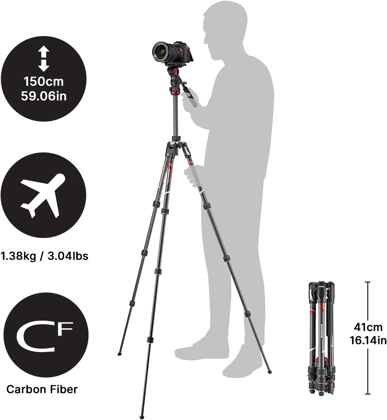Detalle 2 de Manfrotto MVKBFRTC-Live trépied voyage 4 kg