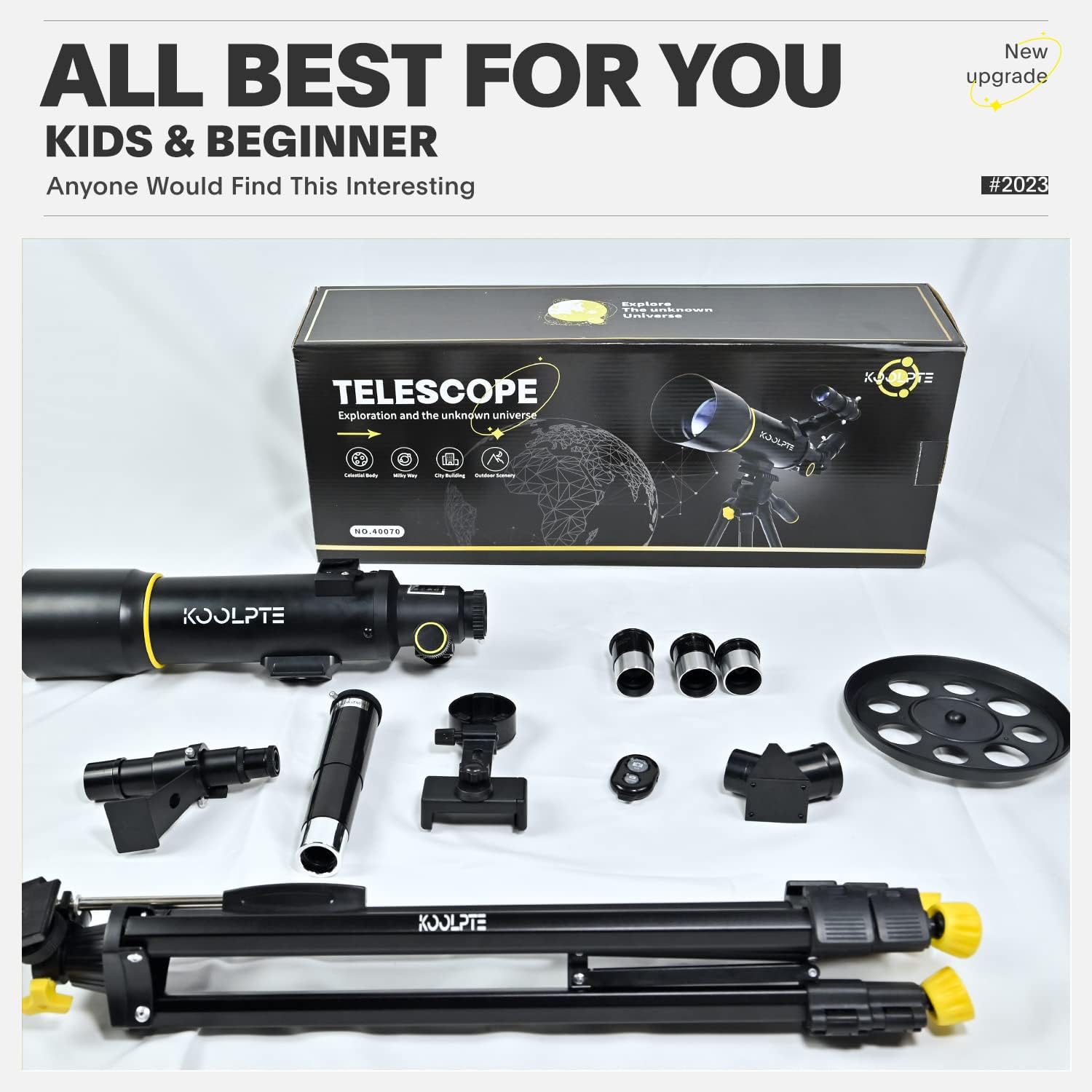 Thumbnail 6 de 70mm Aperture 400mm Refractor Telescope 20x-200x