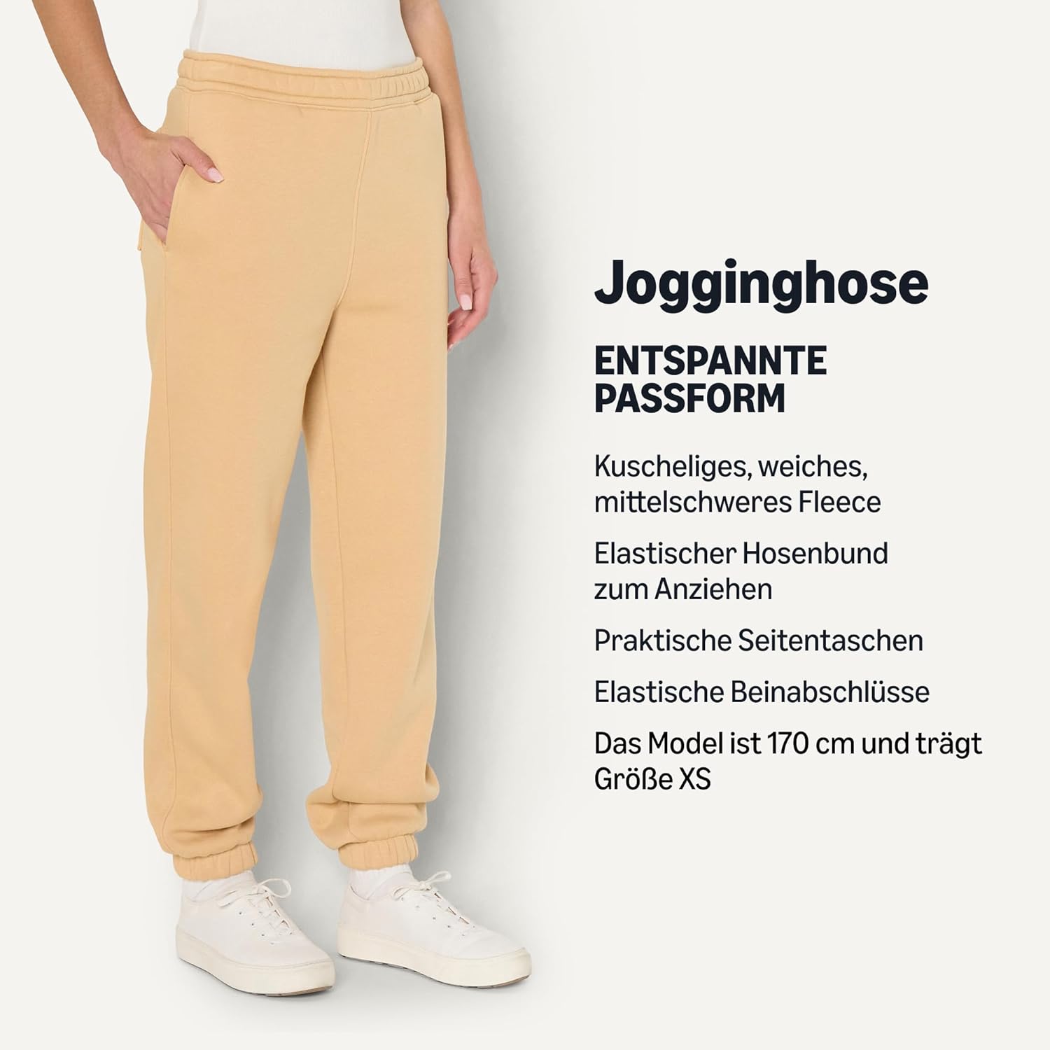 Thumbnail 2 de Amazon Essentials x Sofia Grainge Damen Hochtaillierte Jogger im Relaxed Fit mit Fleecestoff