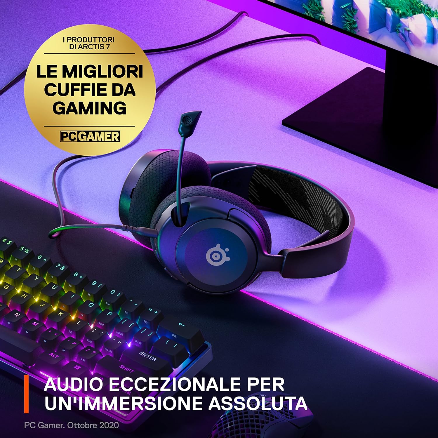 Thumbnail 3 de SteelSeries Arctis Nova 1 cuffie multisistema