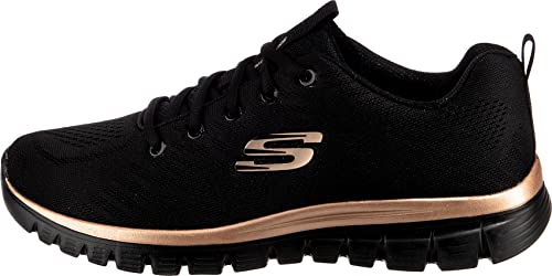 Thumbnail 2 de Skechers Graceful Get Connected Regular Zapatillas mujer 36 EU Black Mesh Rose Gold Trim