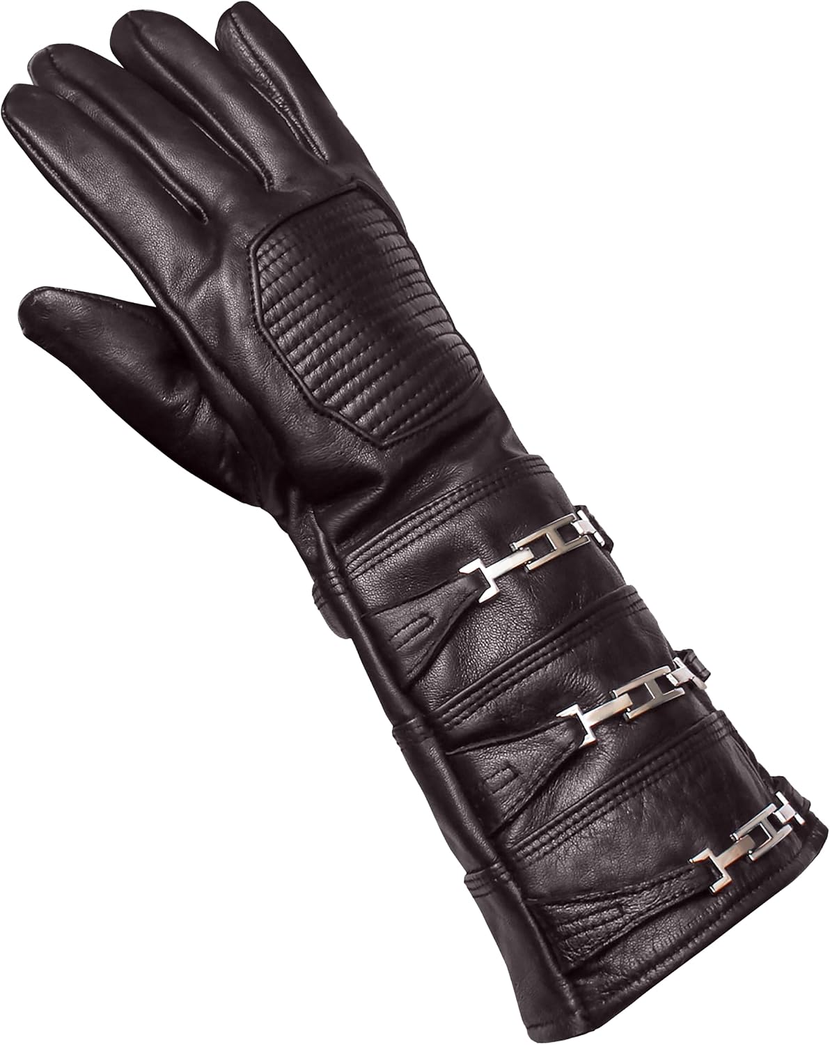 Detalle de Urban Buck Gauntlet Costume Gloves, Sheepskin Leather