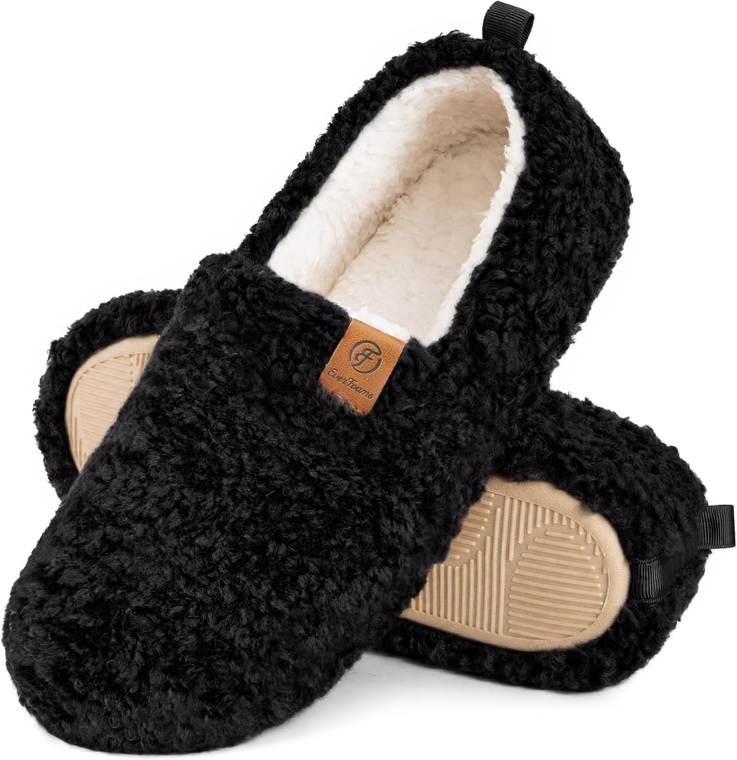 Detalle de EverFoams Women’s Soft Curly Slippers Memory Foam