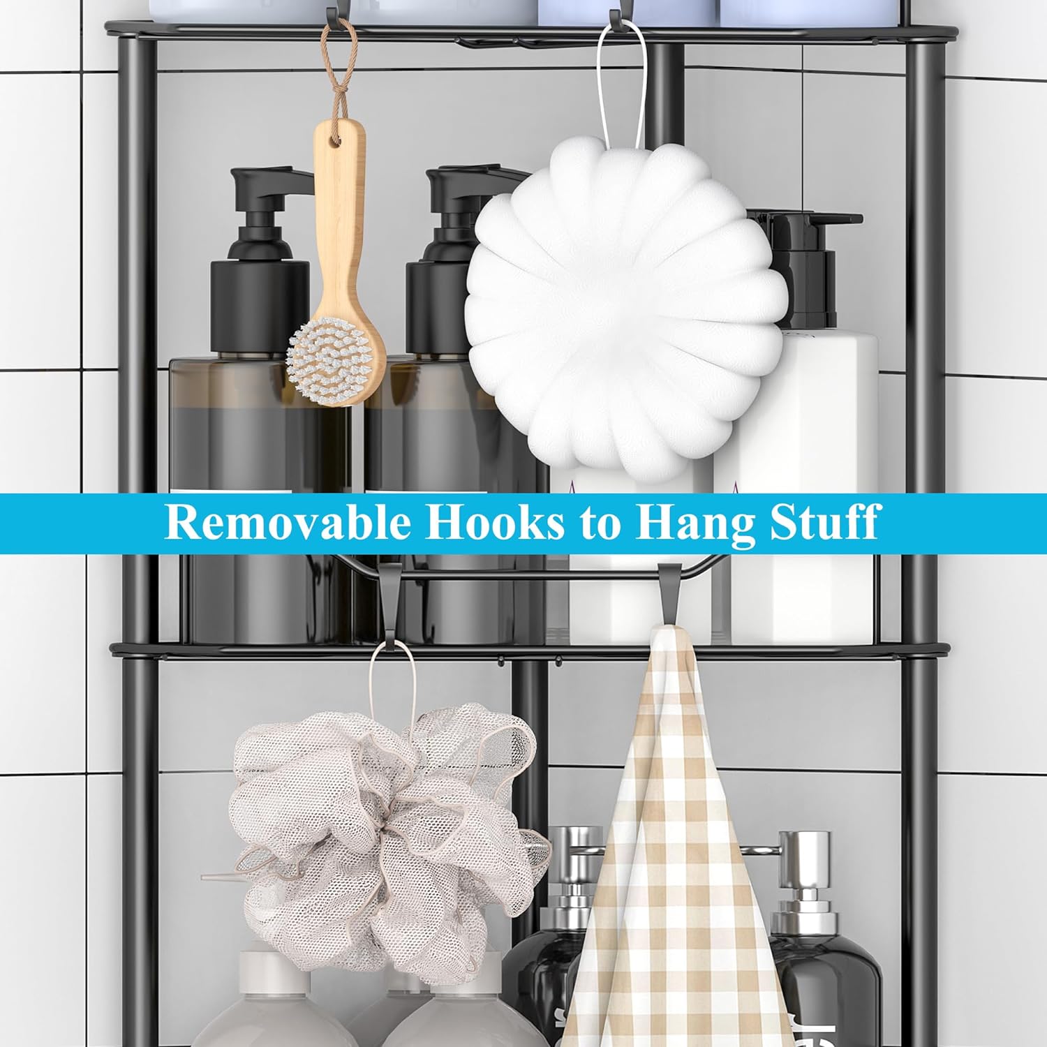 Thumbnail 4 de HuggieGems 4-Tier Shower Caddy