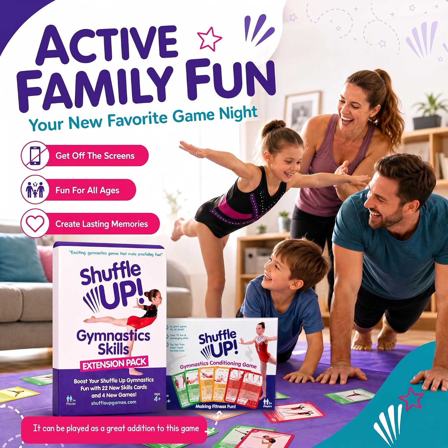 Detalle de Gymnastics Skill Cards, 22 Skills