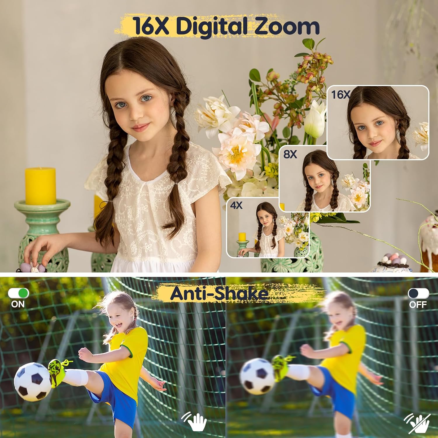 Detalle 2 de Digitalkamera 44MP FHD 1080P mit 32GB Karte