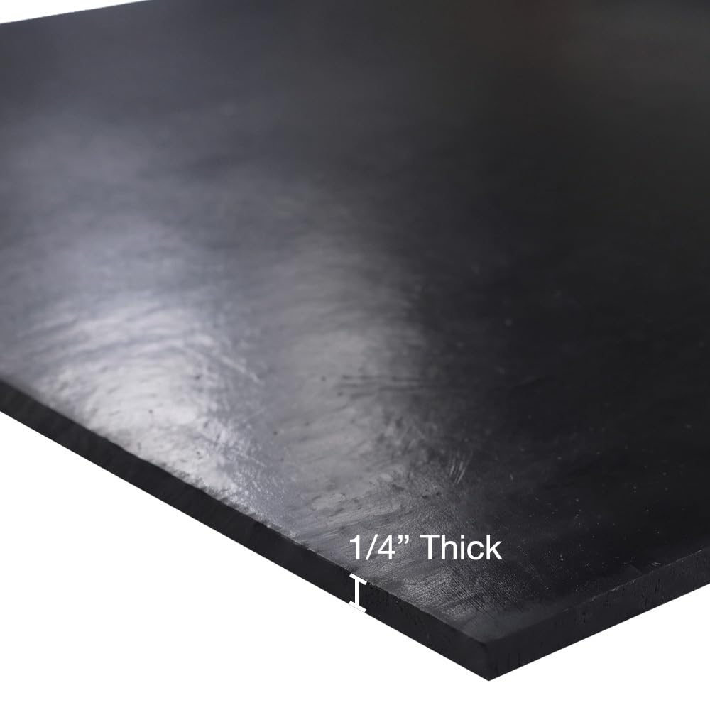 Detalle 2 de Small Parts 5NEO70-0250-12-12 Neoprene Sheet, 70A, Black, 0.25 in