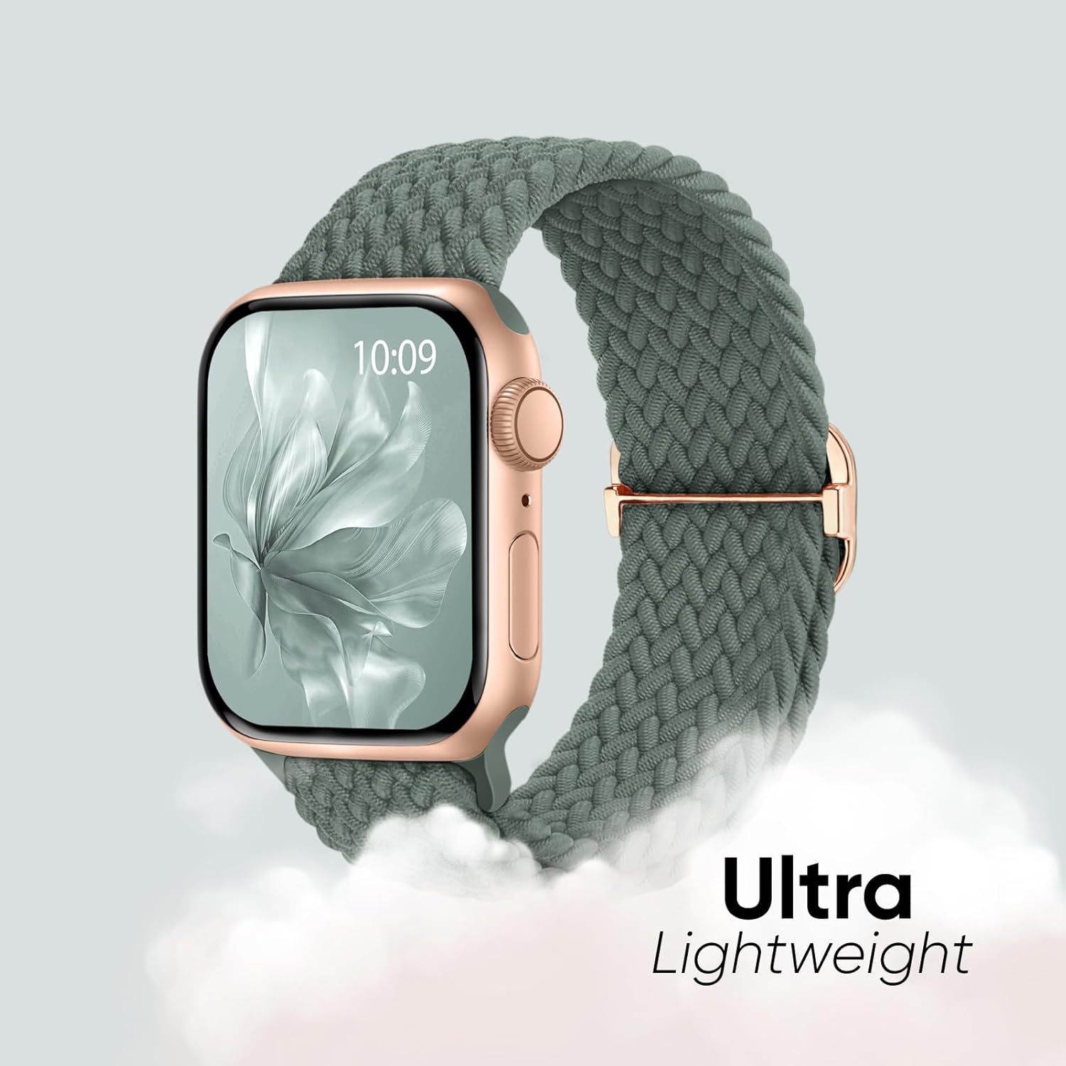 Thumbnail 4 de Raradev 5 Pack Braided Band for Apple Watch – 40mm to 49mm, Breathable Elastic Sport Loop
