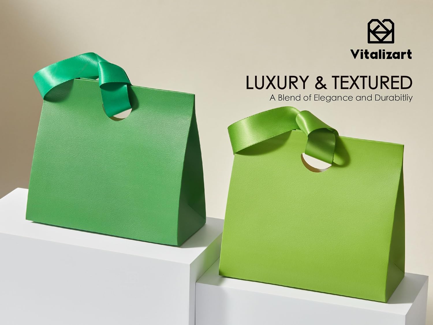 Thumbnail 6 de Vitalizart Paper Gift Bags With Ribbon Handles – Set of 10 Assorted Colors (7.87" x 3.54" x 7.09")