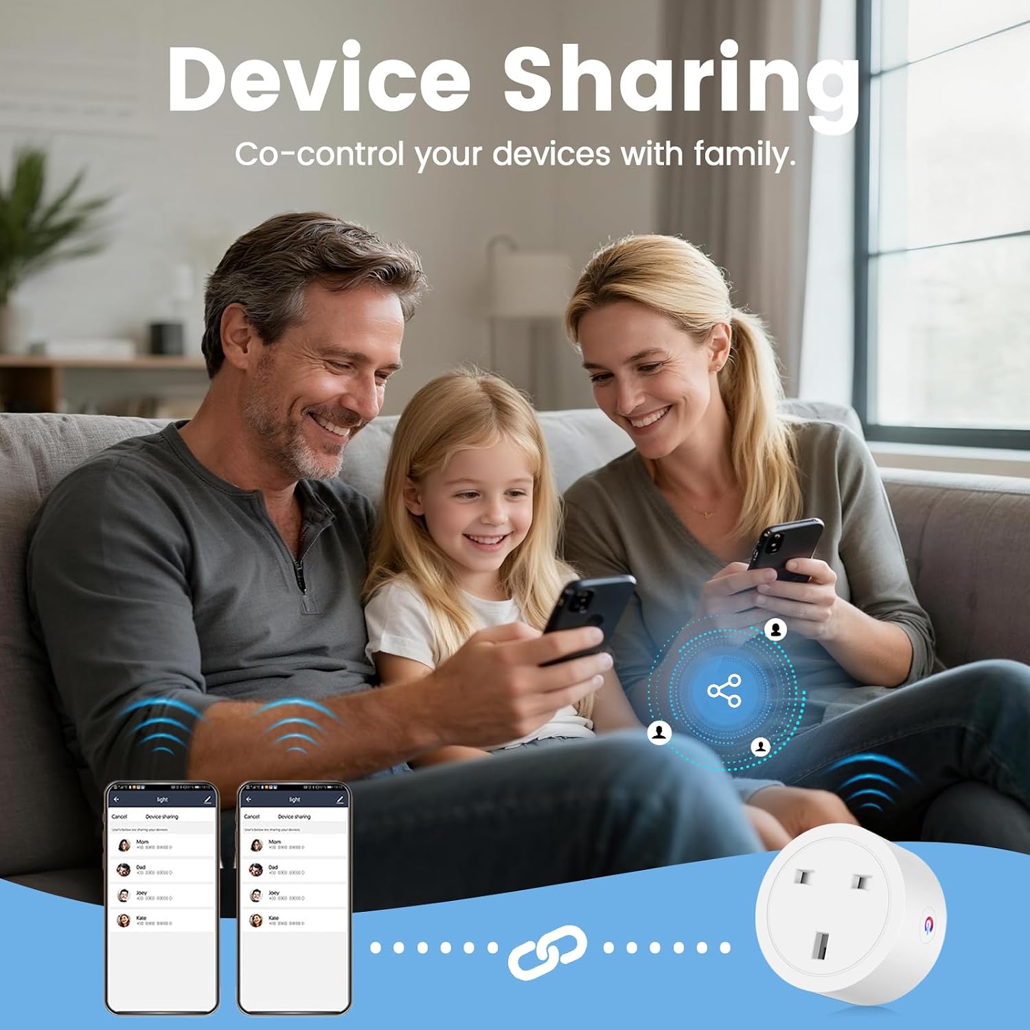 Thumbnail 6 de Oblinple Smart Plug 13A with Energy Monitoring and Alexa/Google Home Compatibility