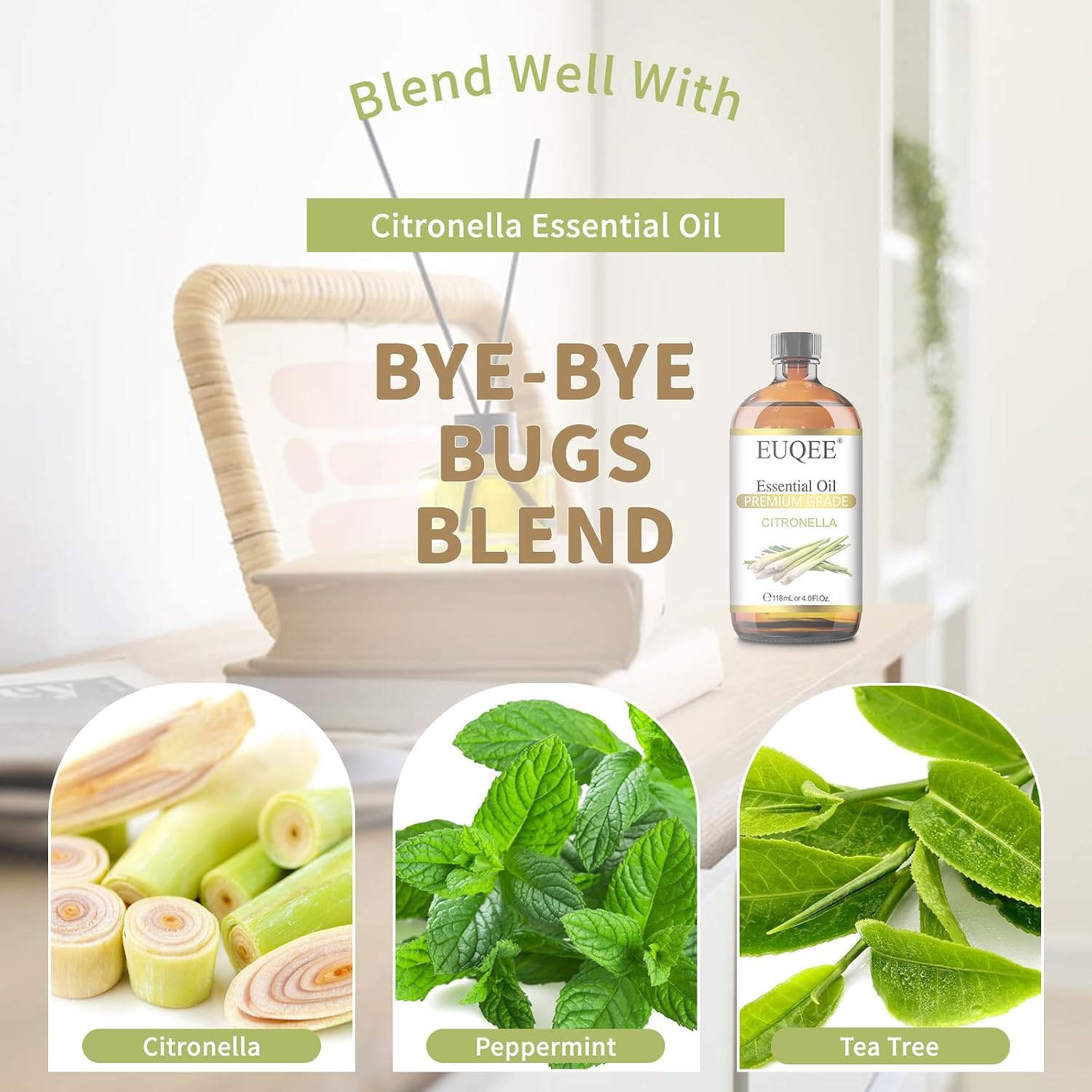 Thumbnail 6 de EUQEE Citronella Essential Oil 4 fl oz