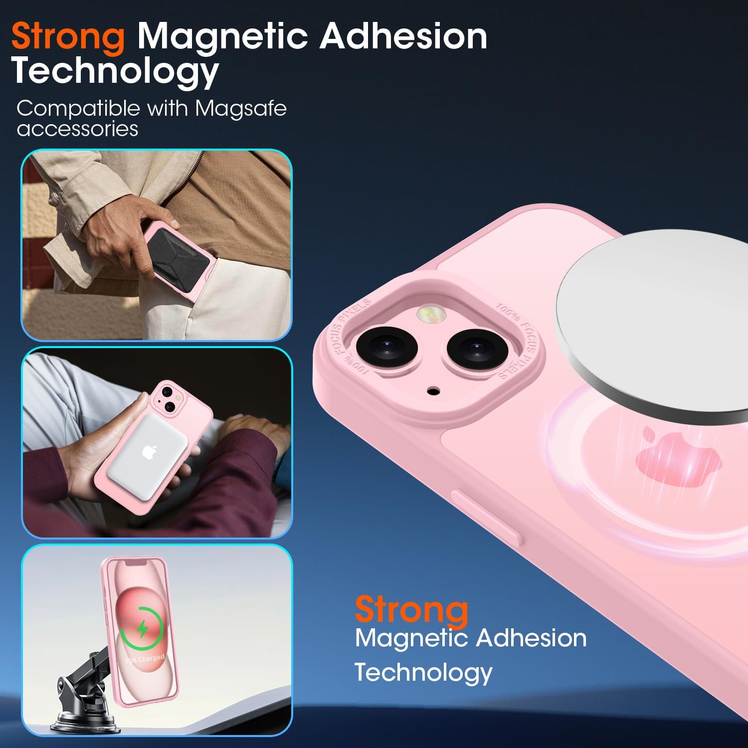 Thumbnail 3 de KPPIT Magnetic Case for iPhone 15 6.1-inch