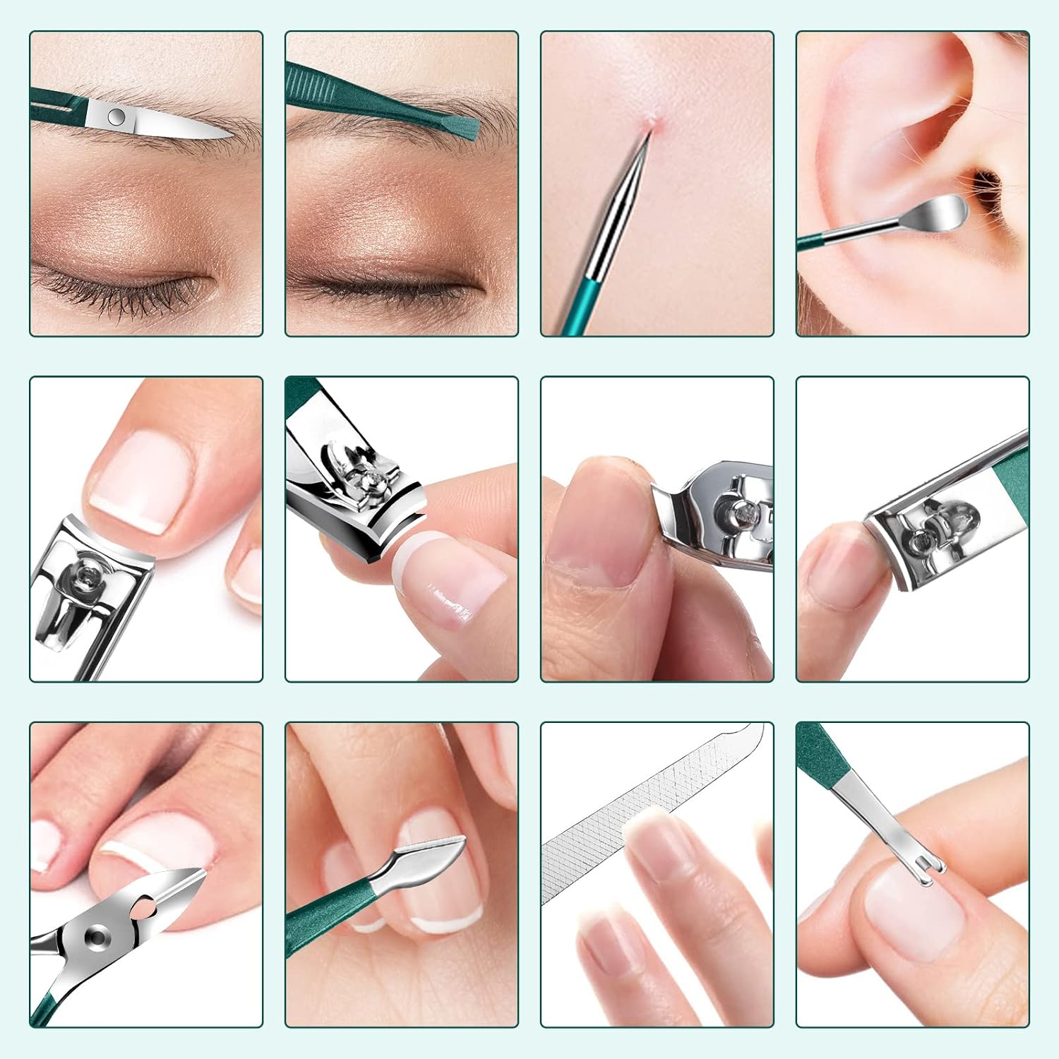 Thumbnail 3 de DUAIU Set Manicure 12 pezzi