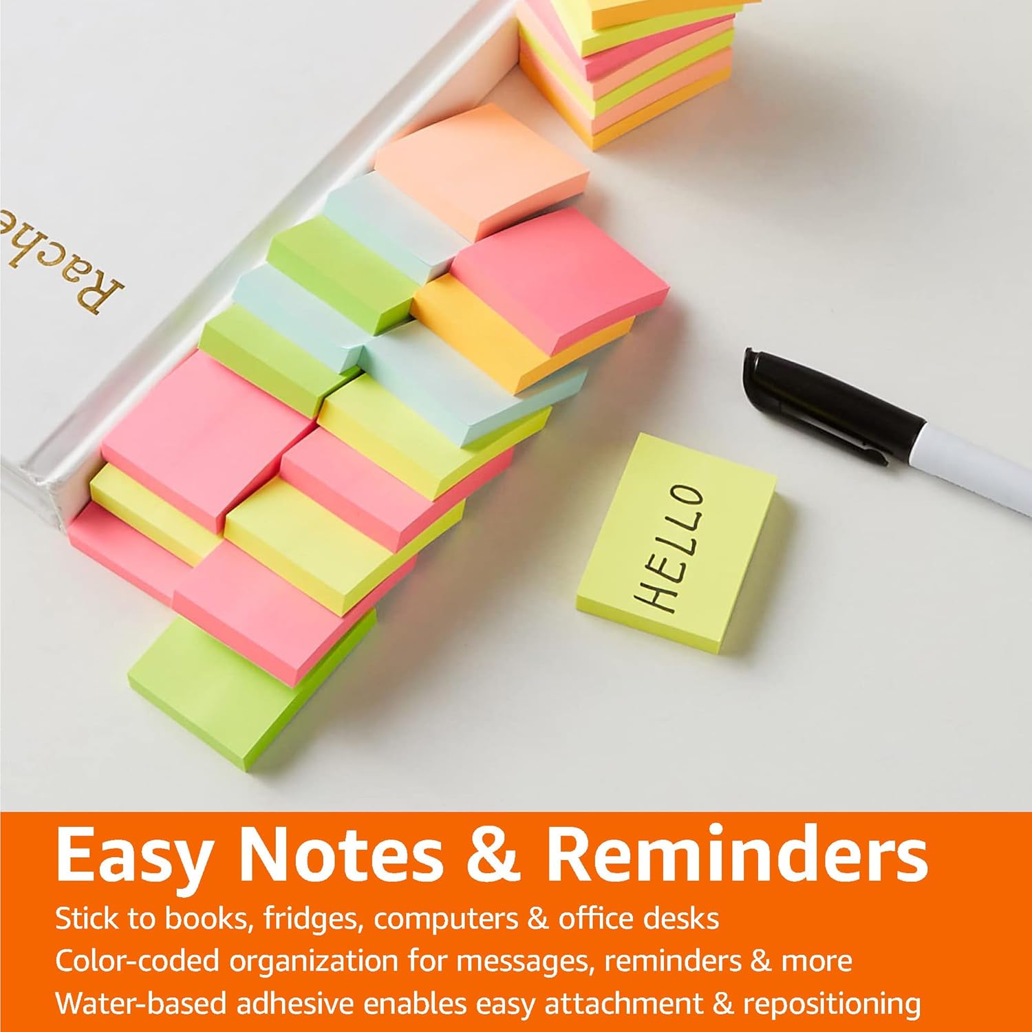 Thumbnail 5 de Amazon Basics Mini Rectangular Sticky Notes 24 pack 📝